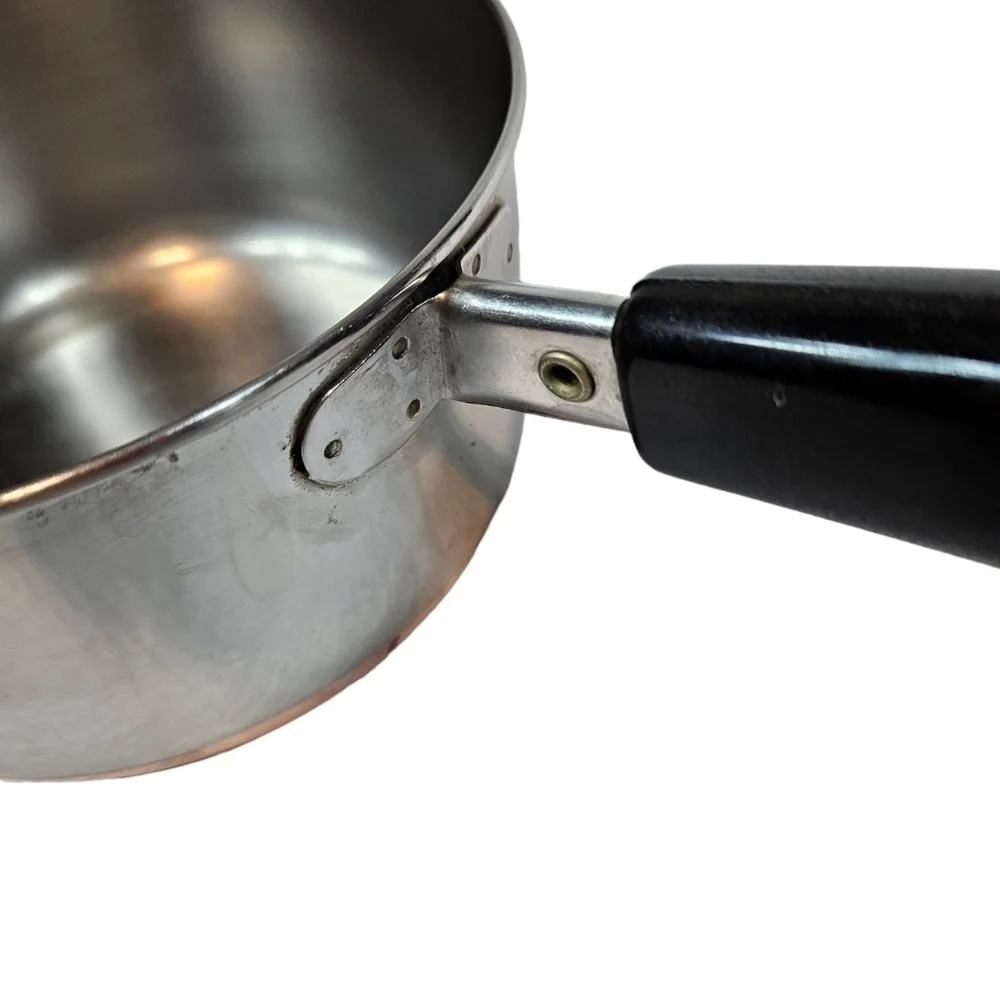 Vintage Revere‎ Ware Copper Clad Bottom Stainless Steel 1-Quart Saucepan No Lid